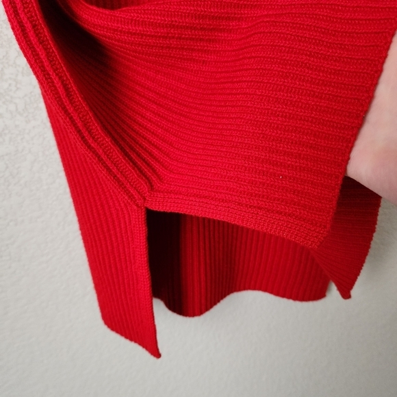 J.CREW sleeveless tunic knit sweater in cherry red‎ size XS - Picture 7 of 10